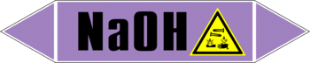 Маркировка трубопровода "na(oh)" (a07, пленка, 252х52 мм)" - Маркировка трубопроводов - Маркировки трубопроводов "ЩЕЛОЧЬ" - ohrana.inoy.org